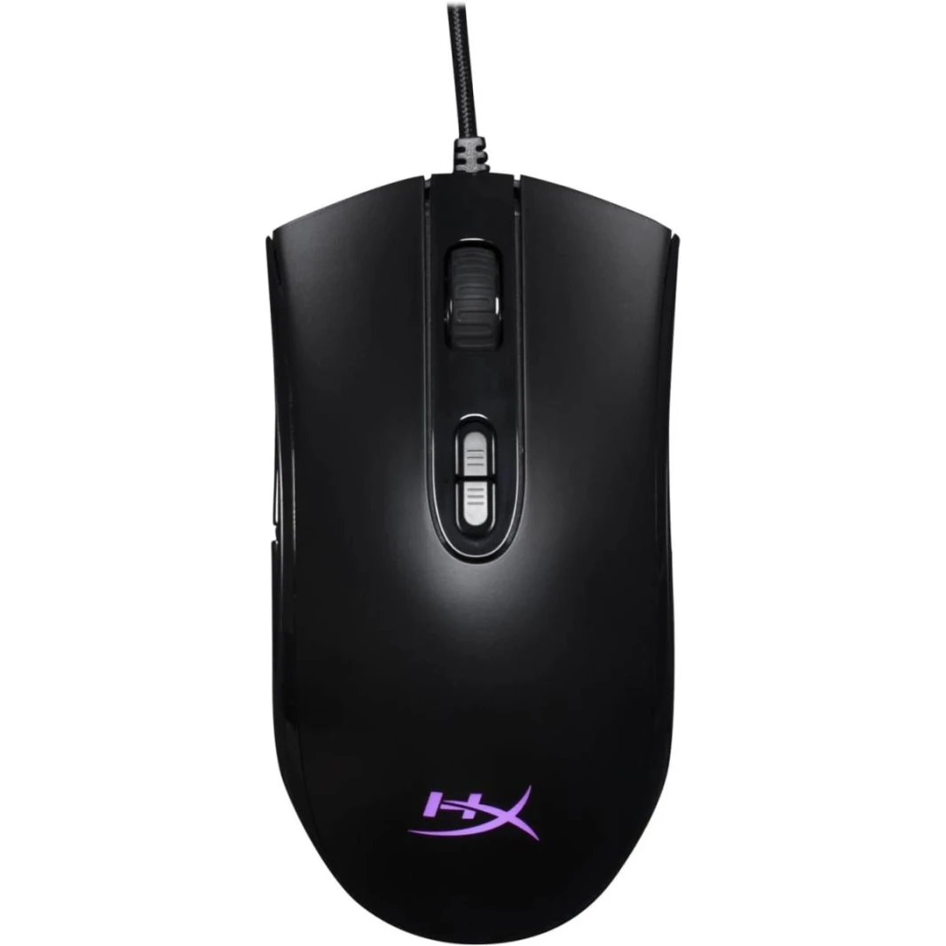 HyperX Pulsefire Core - RGB Gaming Mouse, Software Controlled RGB Light Effects & Macro Customization, Pixart 3327 Sensor up to 6,200DPI, 7 Programmable Buttons, Mouse Weight 87g,Black