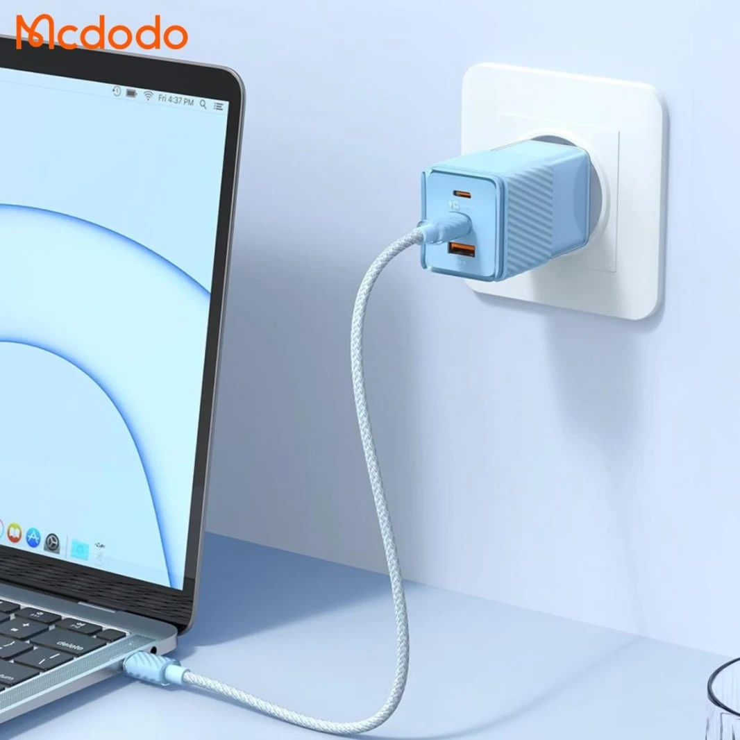 Mcdodo CH-150 GAN 5 67W USB C Charger, Fast Charger Multiport 2 USB C and 2 USB A, Compatible with MacBook Air Samsung Galaxy
