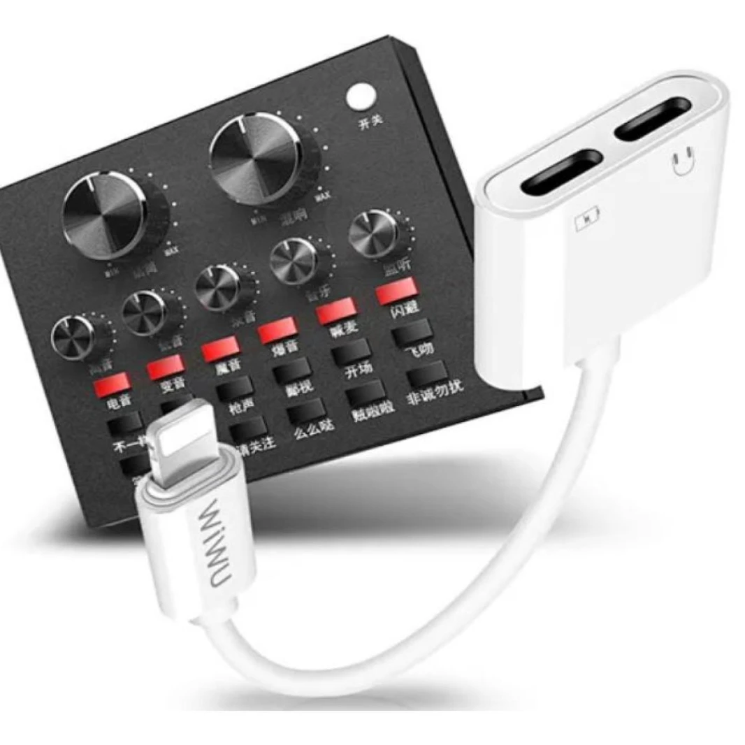 WIWU Audio Converter Lightning to Dual Lightning LT01 Plus