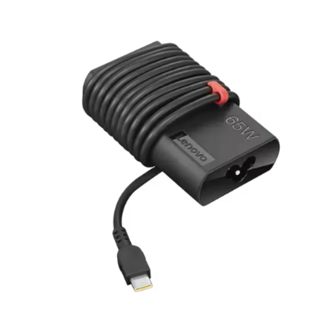 Original Lenovo ThinkPad Charger 65W Slim AC Adapter (USB Type-C) Designed Slimmer size and Cable Management - 1 Year Warranty