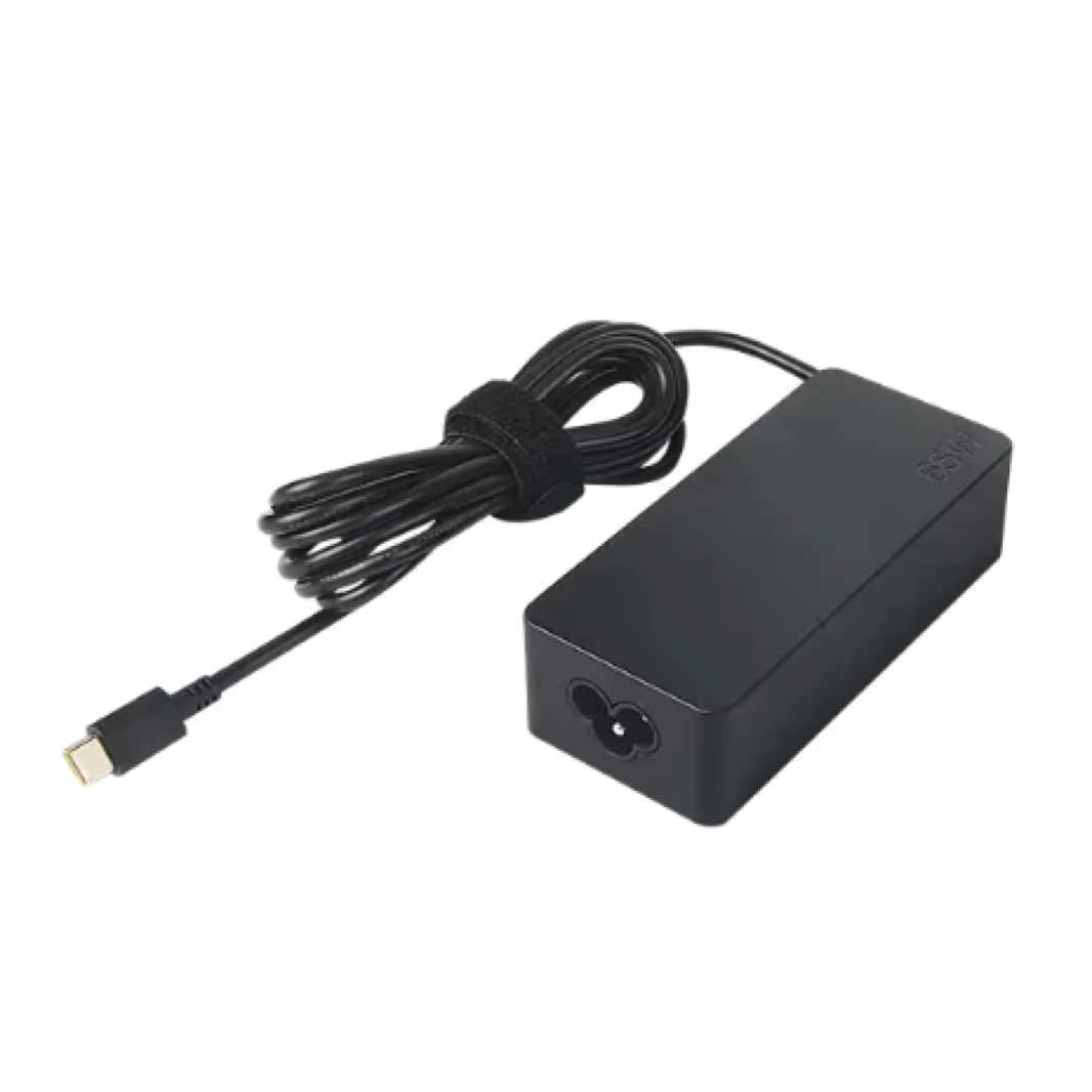 Original Lenovo 65W Standard AC Adapter/Charger (USB Type-C) Power Adapter offers fast, efficient charging