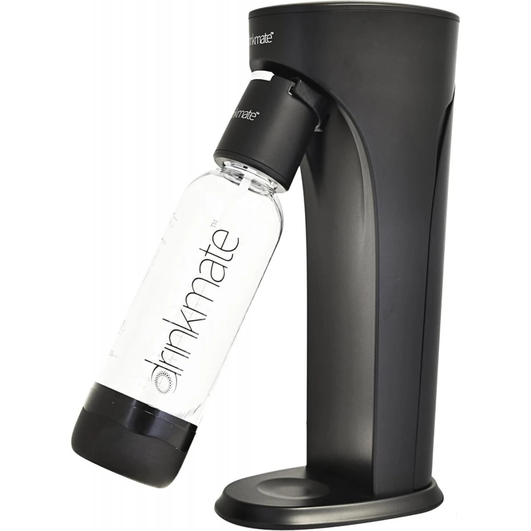 Drinkmate OmniFizz Sparkling Water and Soda Maker, Carbonates Any Drink Without Diluting It, CO2 Cylinder 60L (Included) - White