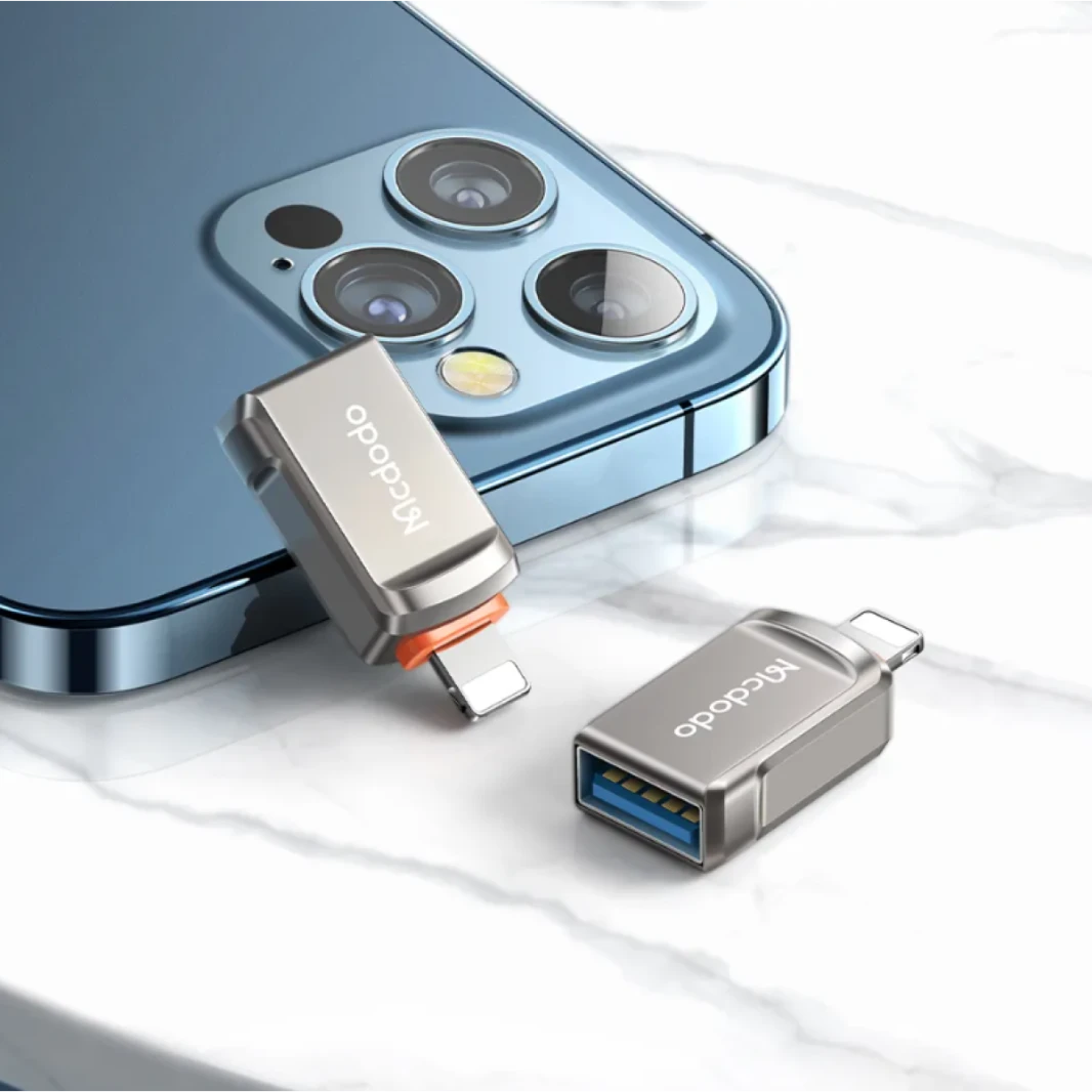 Mcdodo Lightning  to USB3.0  Adapter OTG Cable,USB Camera Adapter OTG Data Sync Cable Support Flash Memory for iPhone Mouse and Keyboard Hub,Piano Converter, USB Disk Connection