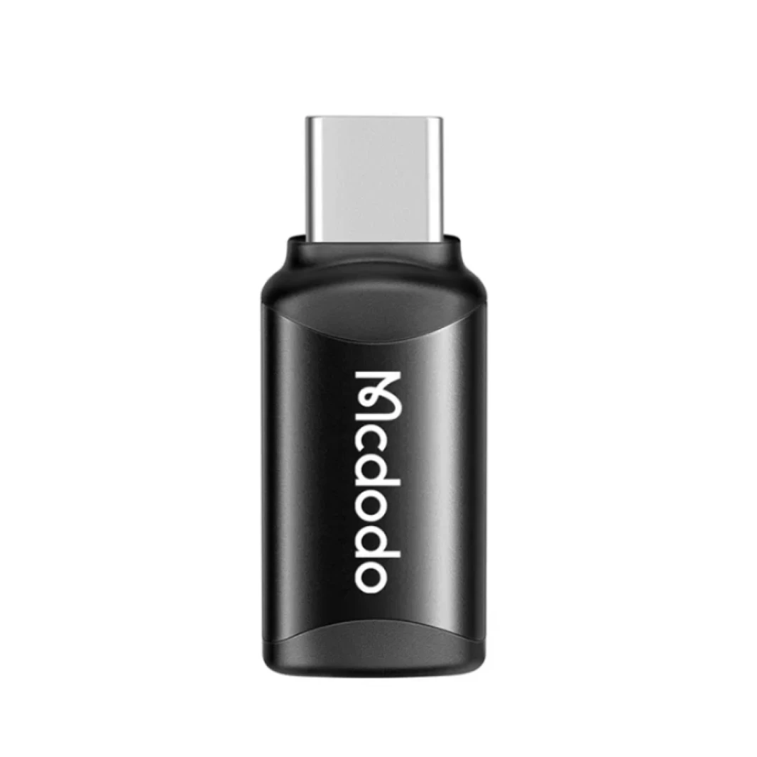 Mcdodo JOT-7700 Lightning to Type C Adapter, 3A Rapid Charging, High Speed Data Transfer (Between Laptops Only), Aluminum Alloy Exterior, iOS to Type C Connector