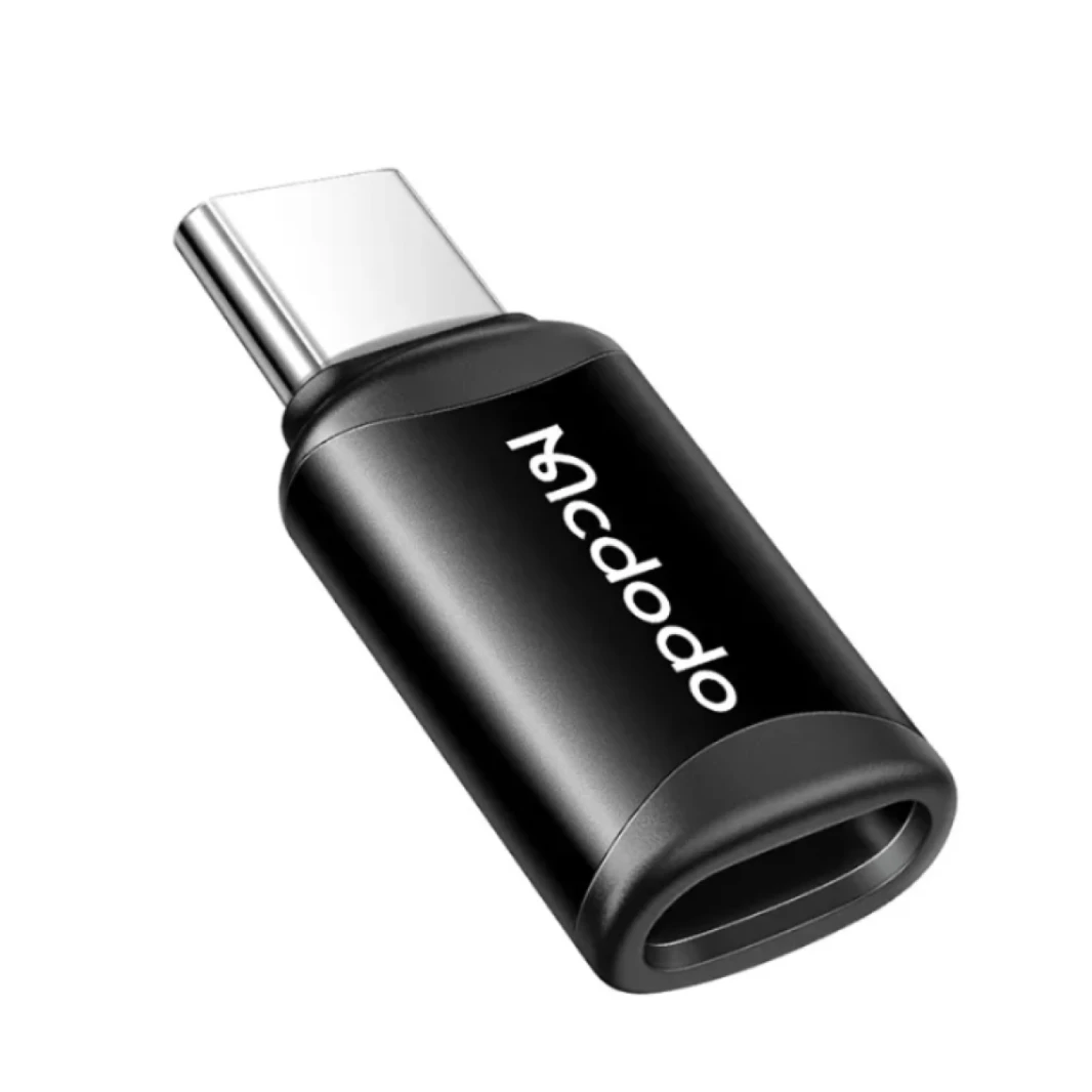 Mcdodo JOT-7700 Lightning to Type C Adapter, 3A Rapid Charging, High Speed Data Transfer (Between Laptops Only), Aluminum Alloy Exterior, iOS to Type C Connector