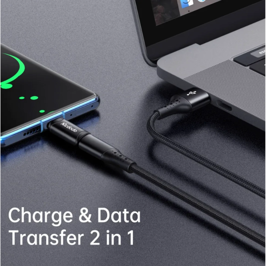 Mcdodo JOT-7700 Lightning to Type C Adapter, 3A Rapid Charging, High Speed Data Transfer (Between Laptops Only), Aluminum Alloy Exterior, iOS to Type C Connector