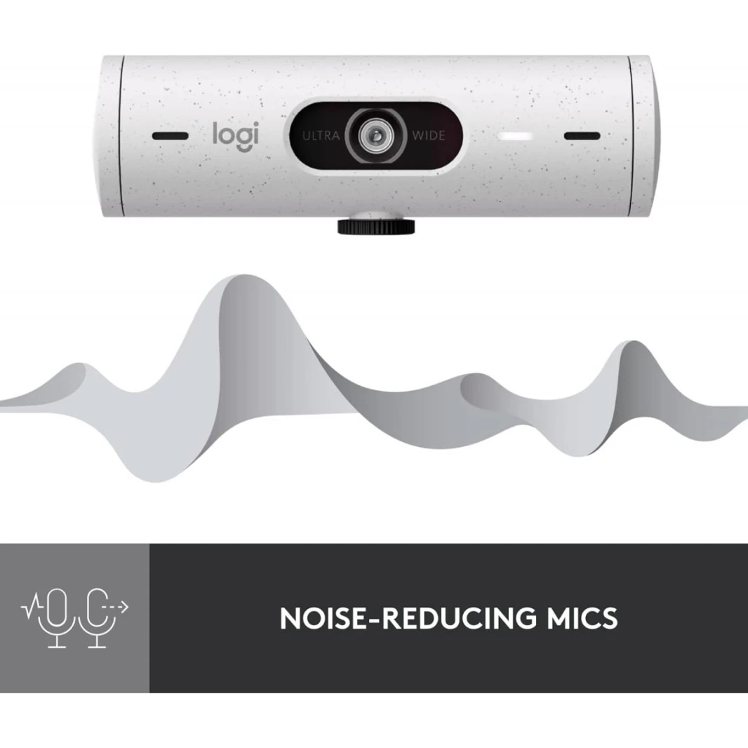 Logitech Brio 500 Full-HD Webcam with Auto Light Correction,Show Mode, Dual Noise Reduction Mics, Webcam Privacy Cover, Works with Microsoft Teams, Google Meet, Zoom, USB-C Cable