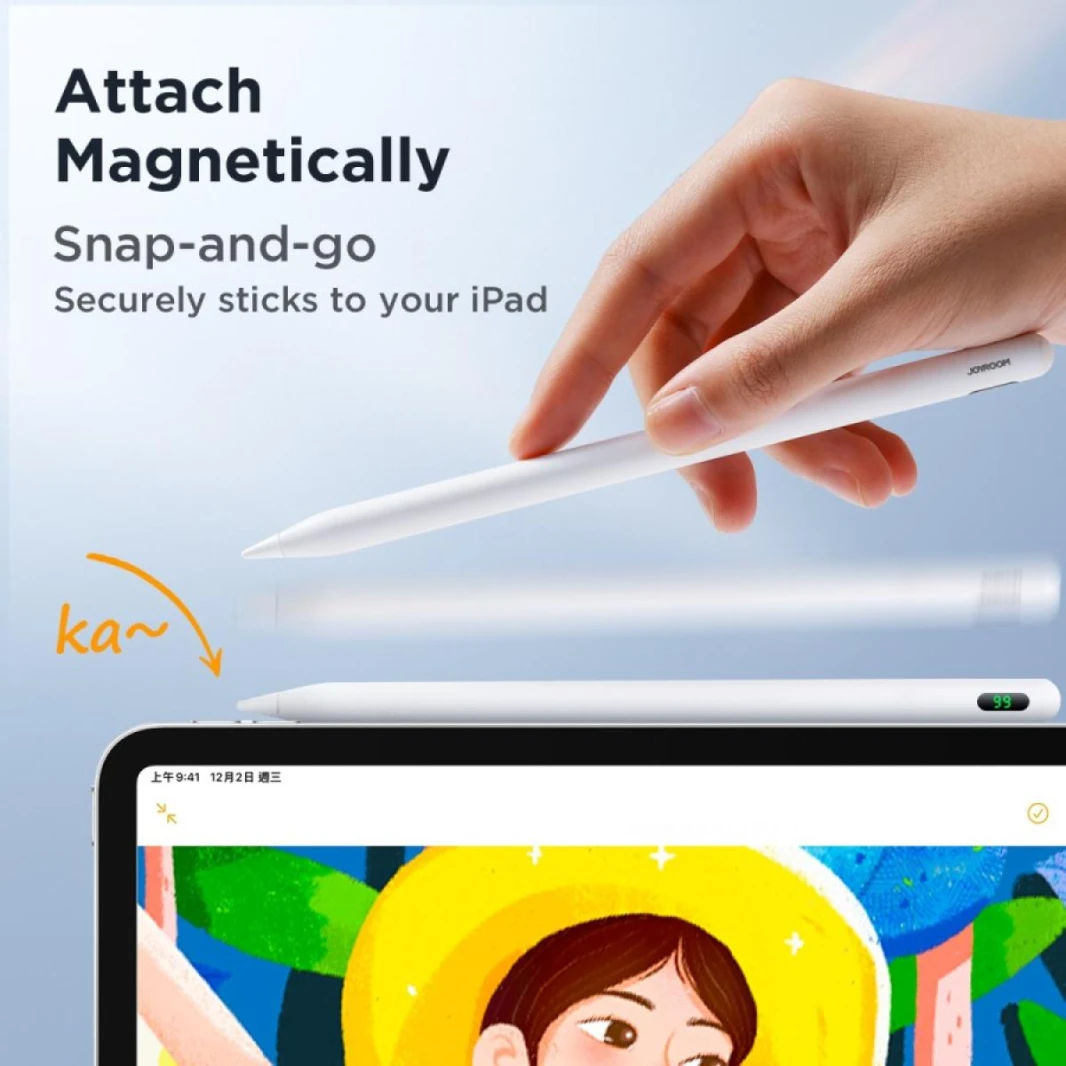 JOYROOM X11W Magnetic Wireless Charging Active Stylus Pen for IOS iPad / 18 Months Warranty