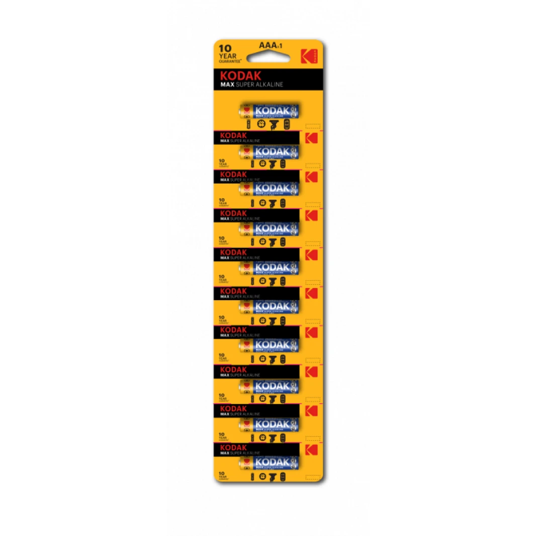 Kodak Max Alkaline Batteries Pack Of 10 - AA