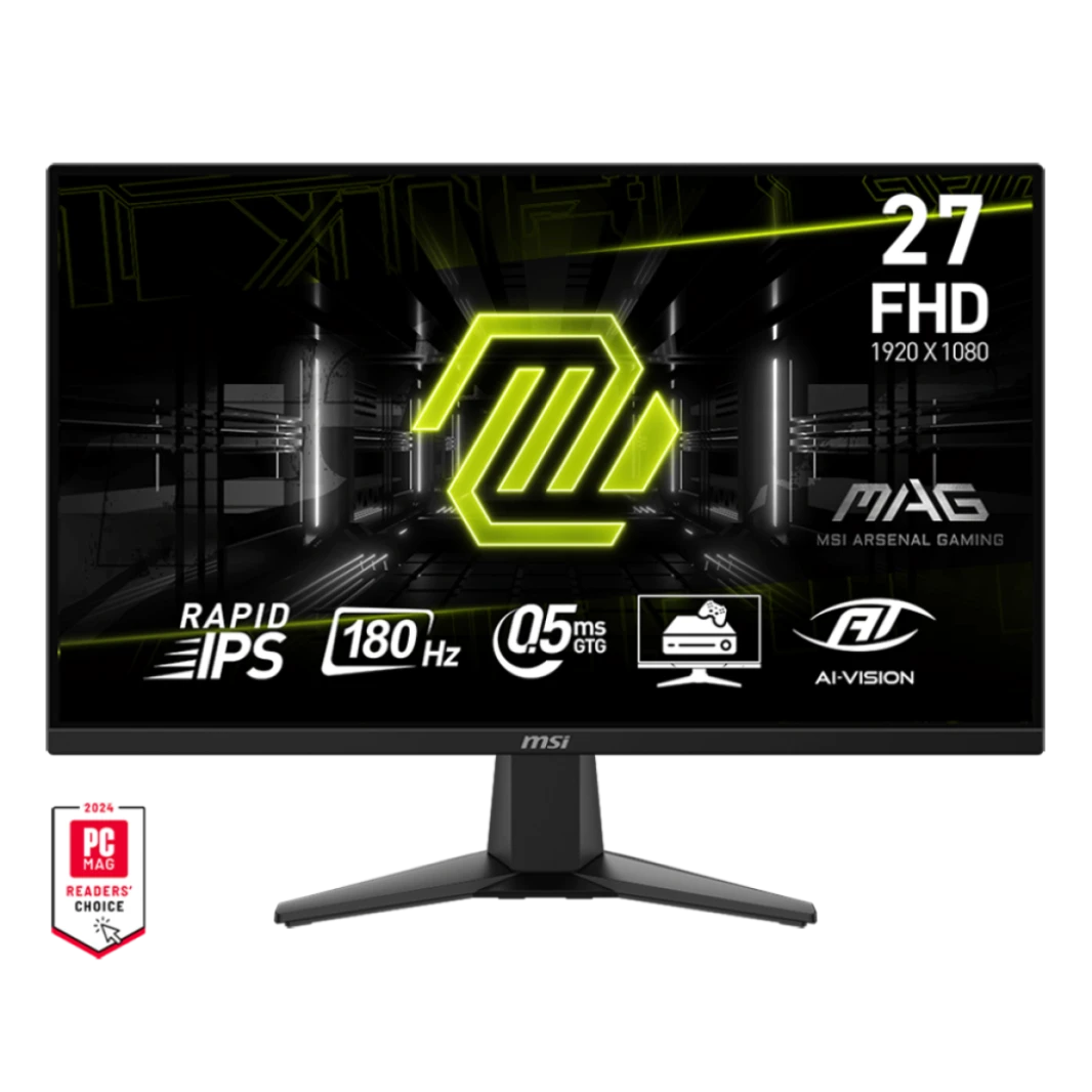 MSI MAG 275F 27" 180Hz Rapid IPS Flat Gaming Monitor FHD 1920 x 1080 0.5ms Adaptive-Sync DP & HDMI