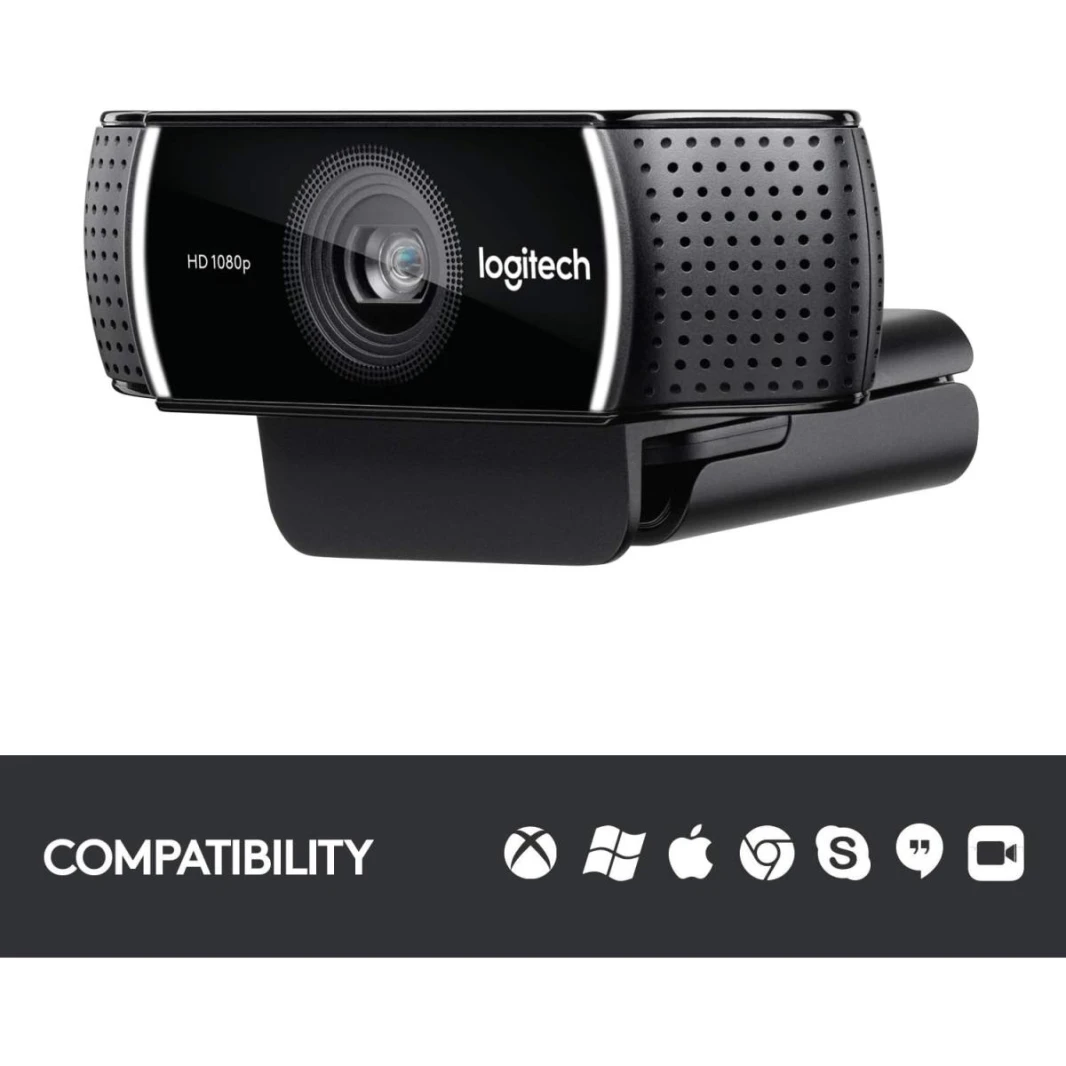Logitech C922 Pro Stream Webcam 1080P for HD Video Streaming & Recording