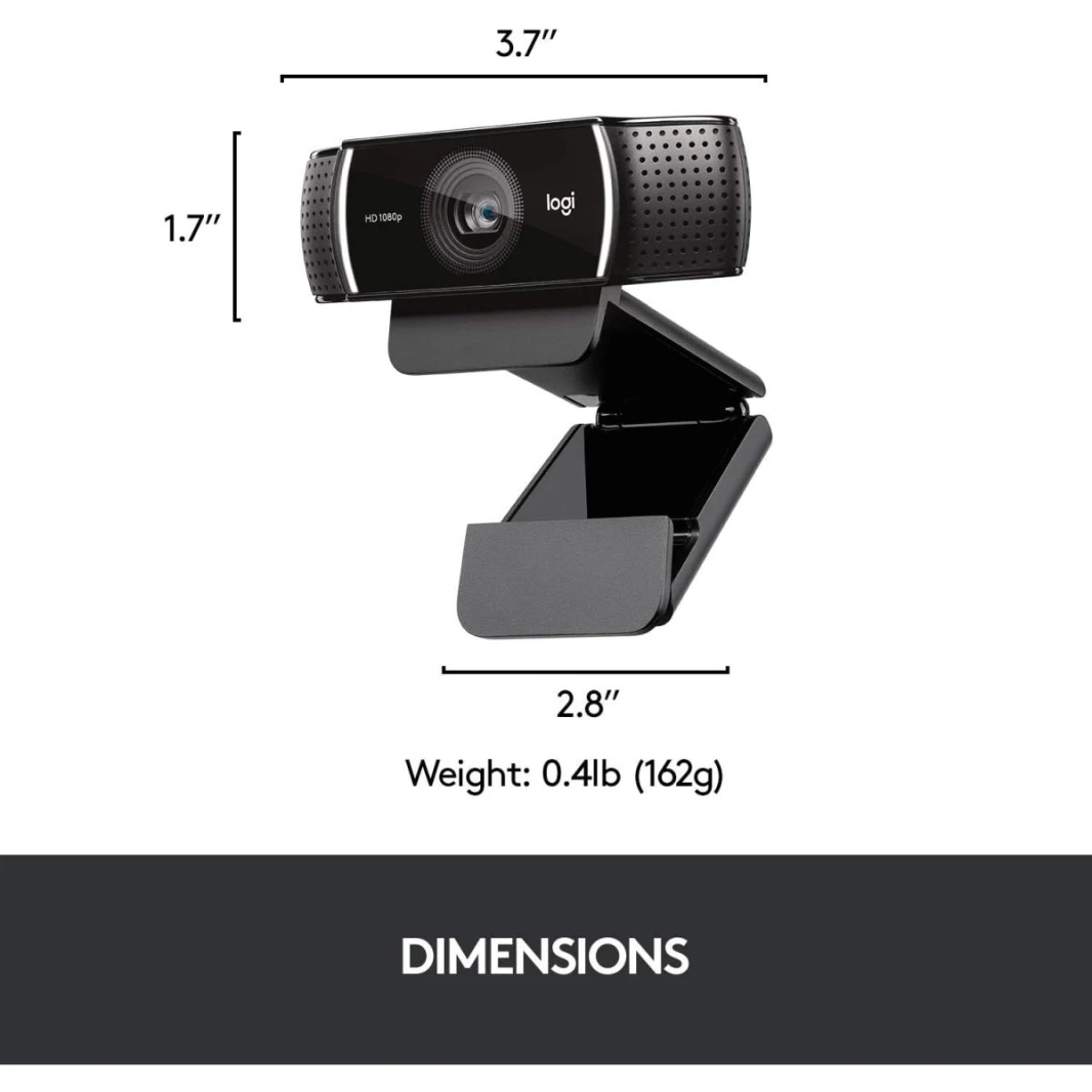 Logitech C922 Pro Stream Webcam 1080P for HD Video Streaming & Recording
