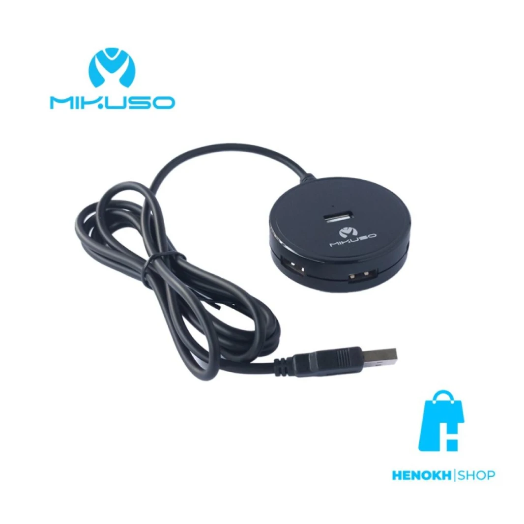 MIKUSO HUB-017 USB Hub 4 Port Blat 1.4m  USB 2.0 480mbps Cable