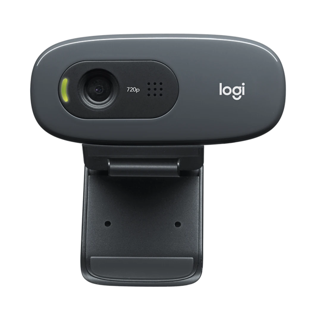 Logitech C270 HD Webcam, 720p, Widescreen HD Video Calling,Light Correction, Noise-Reducing Mic, PC/Mac/Laptop/Macbook - Black