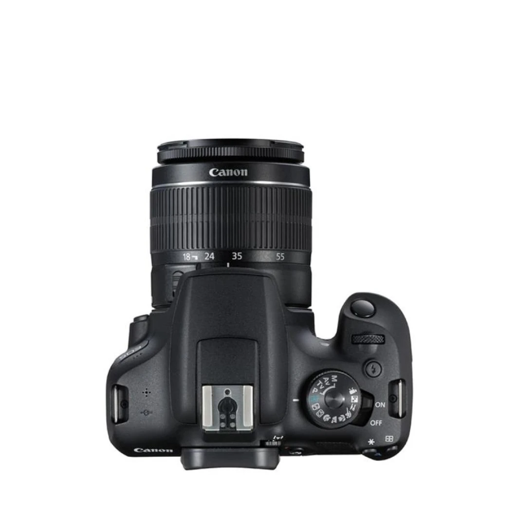 Canon EOS 2000D DSLR Camera and EF-S 18-55 mm f/3.5-5.6 is II Lens, Black