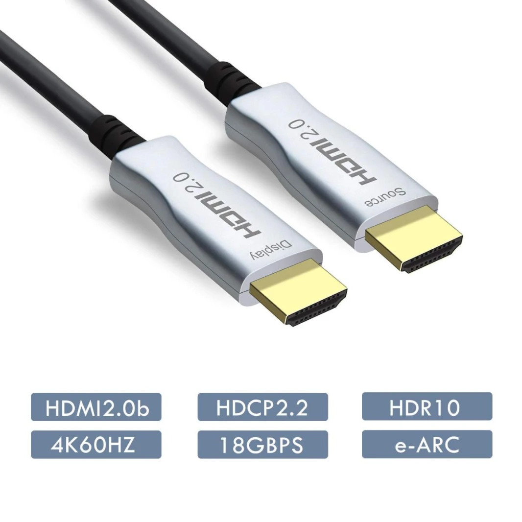 HDMI To HDMI 2.0b Fiber Cable, 4K Optical - 10M