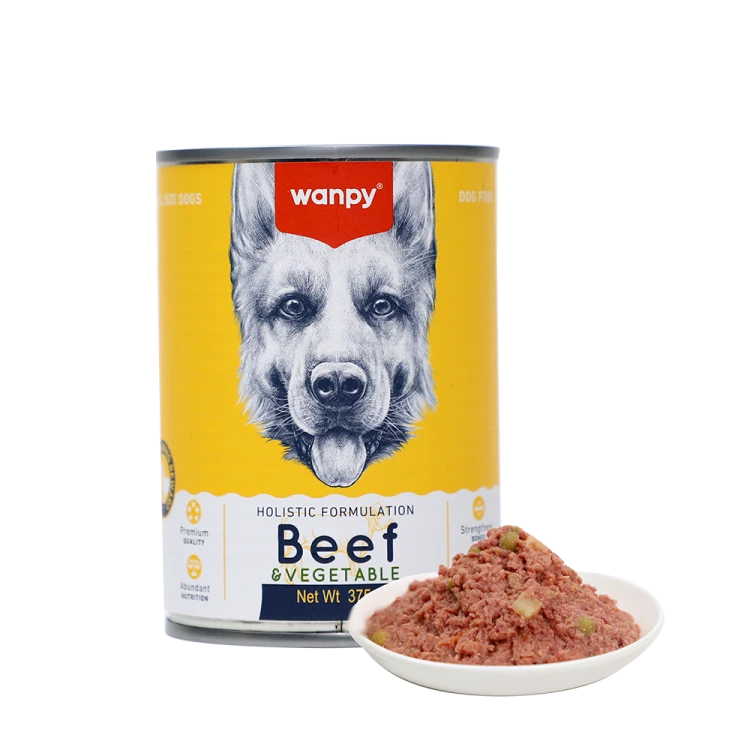 Wet food beef flavor and vegetables