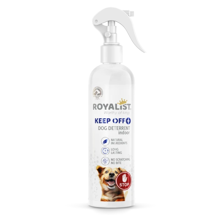 Spray to keep dogs away from unwanted areas at home