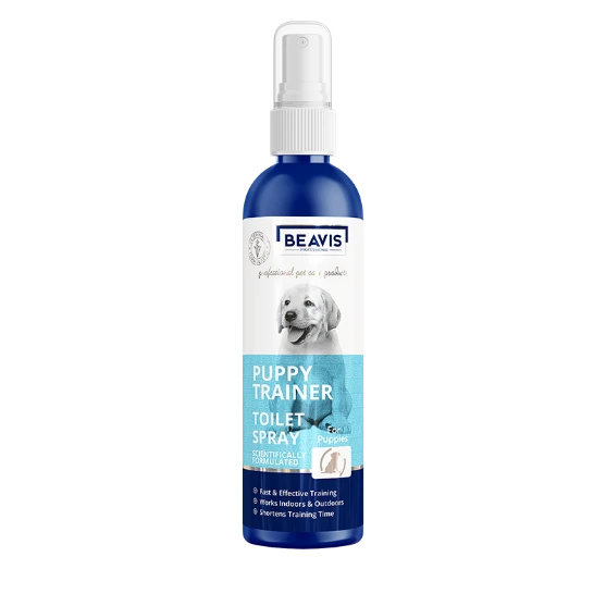 Dog training sprays on the place of urination