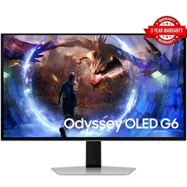 Samsung Odyssey OLED G6 DG602 Monitor 27 بوصة للألعاب 2K QHD 360Hz 0.03ms (GTG)
