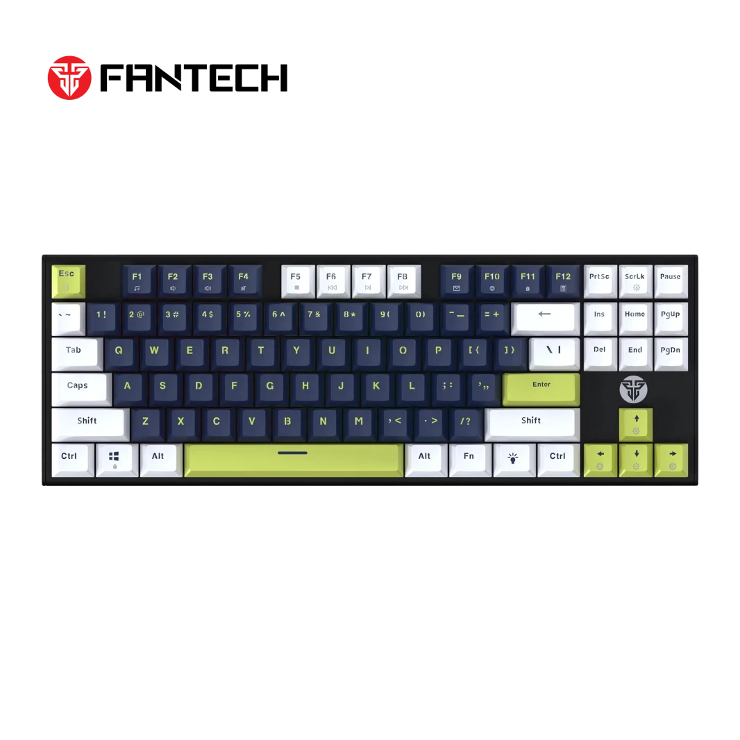 Fantech Atom87S MK877S لوحة مفاتيح الألعاب الميكانيكية Mori Edition Blue (ABS مزدوجة الطلقة)