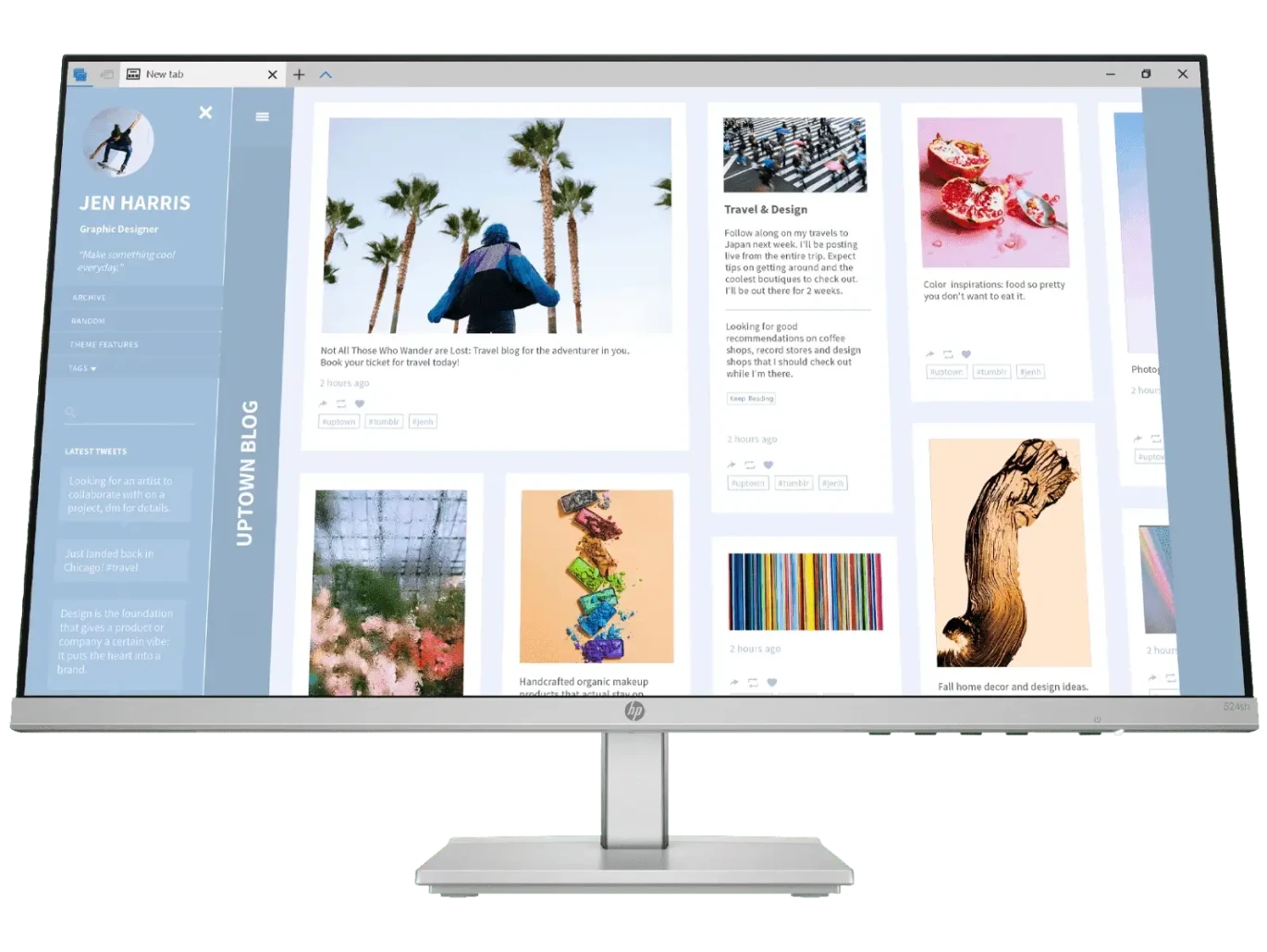 HP Series 5 524SH 23.8 بوصة FHD IPS 100Hz شاشة أعمال قابلة للتعديل