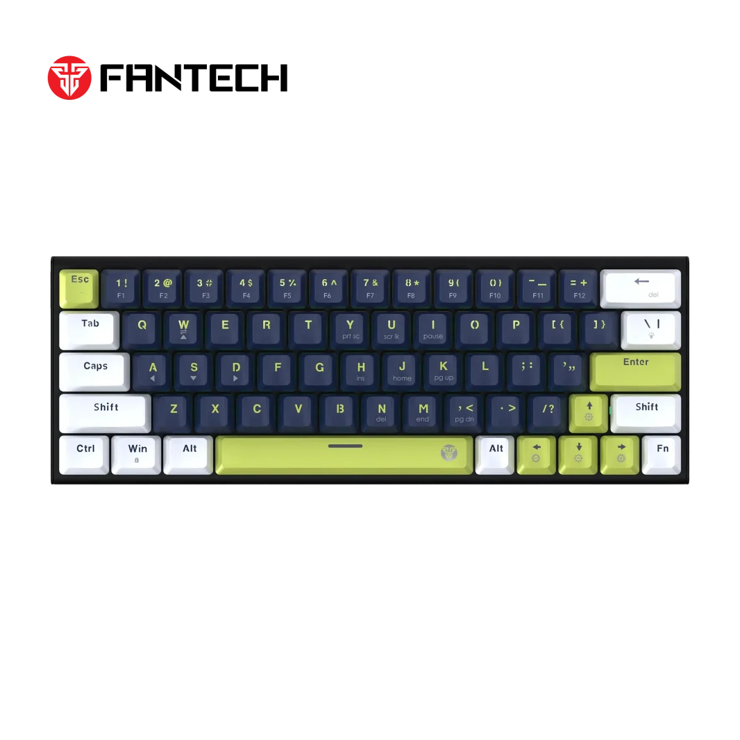 Fantech Atom63 Mk874v2 لوحة المفاتيح الميكانيكية Mori Edition Blue (ABS مزدوجة الطلقة)
