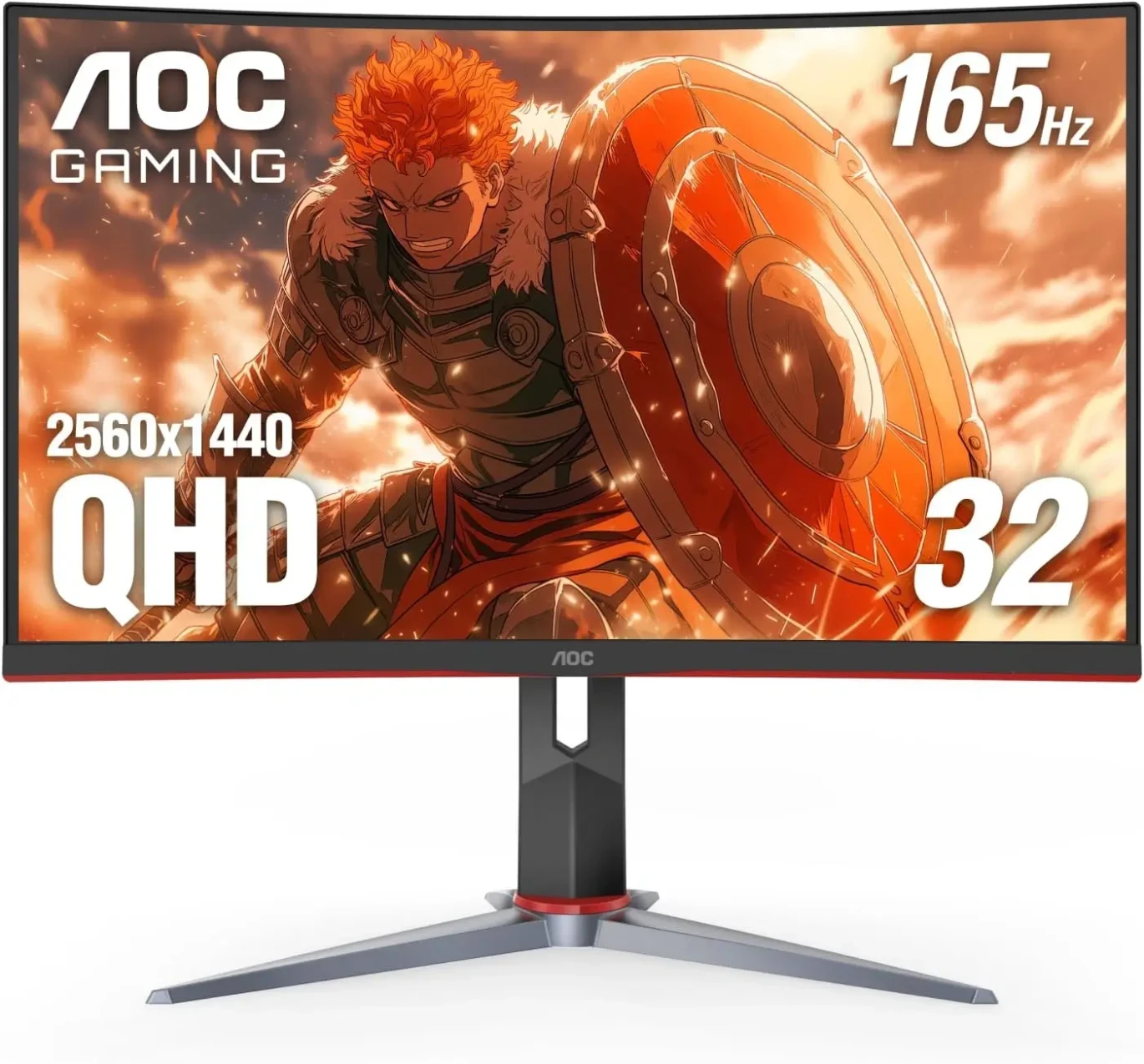 AOC CQ32G3SE 32-inch 2K QHD Gaming Monitor - 165Hz 1ms