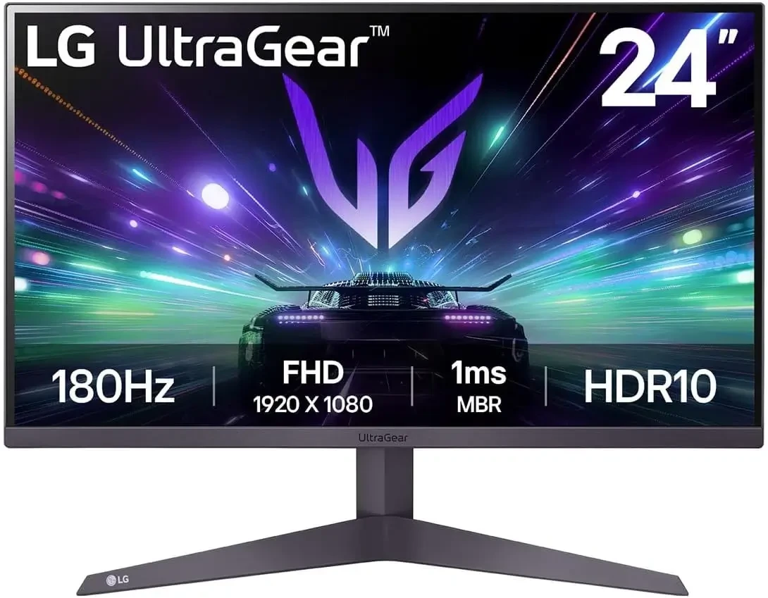 LG 24GS50F-B 24 بوصة ULTRAGEAR FHD 180Hz AMD SYNC HDR10 1MS GAMING MONTOR