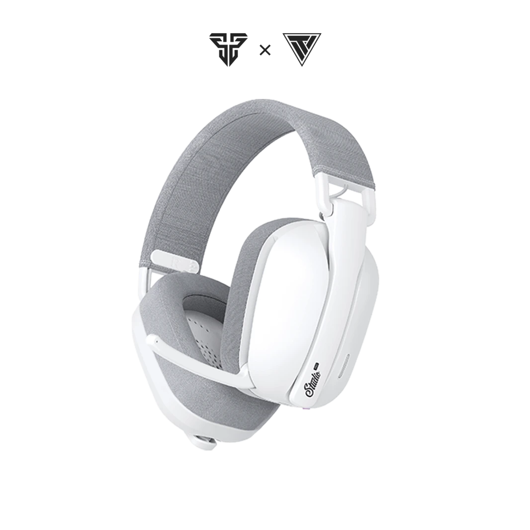 Fantech Studio Pro WHG03 7.1 Sound Sound Pluetooth & Wireless Meadset - White with USB Dongle لاستخدام الهاتف