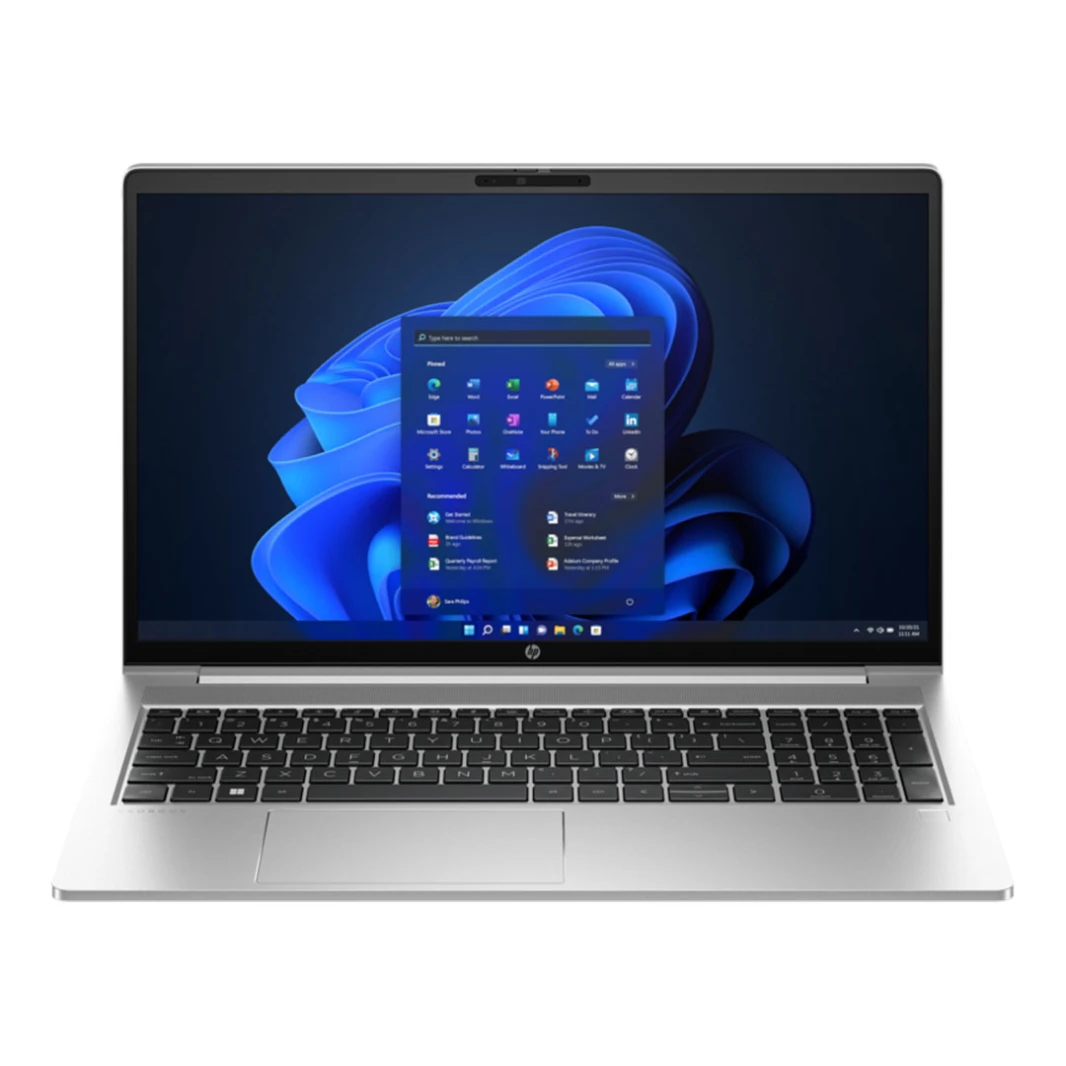 HP Probook 450 G10 دفتر | Intel Core I5-1335U ، 10 نوى ، 16 جيجا بايت DDR4 ، 512GB SSD ، 15.6 "FHD مضاد للهرمي ، بصمات الأصابع و KB الخلفية-PIKE الفضة الألومنيوم