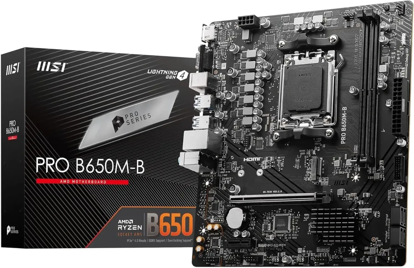MSI Pro B650M-B DDR5 اللوحة الأم- لـ AMD