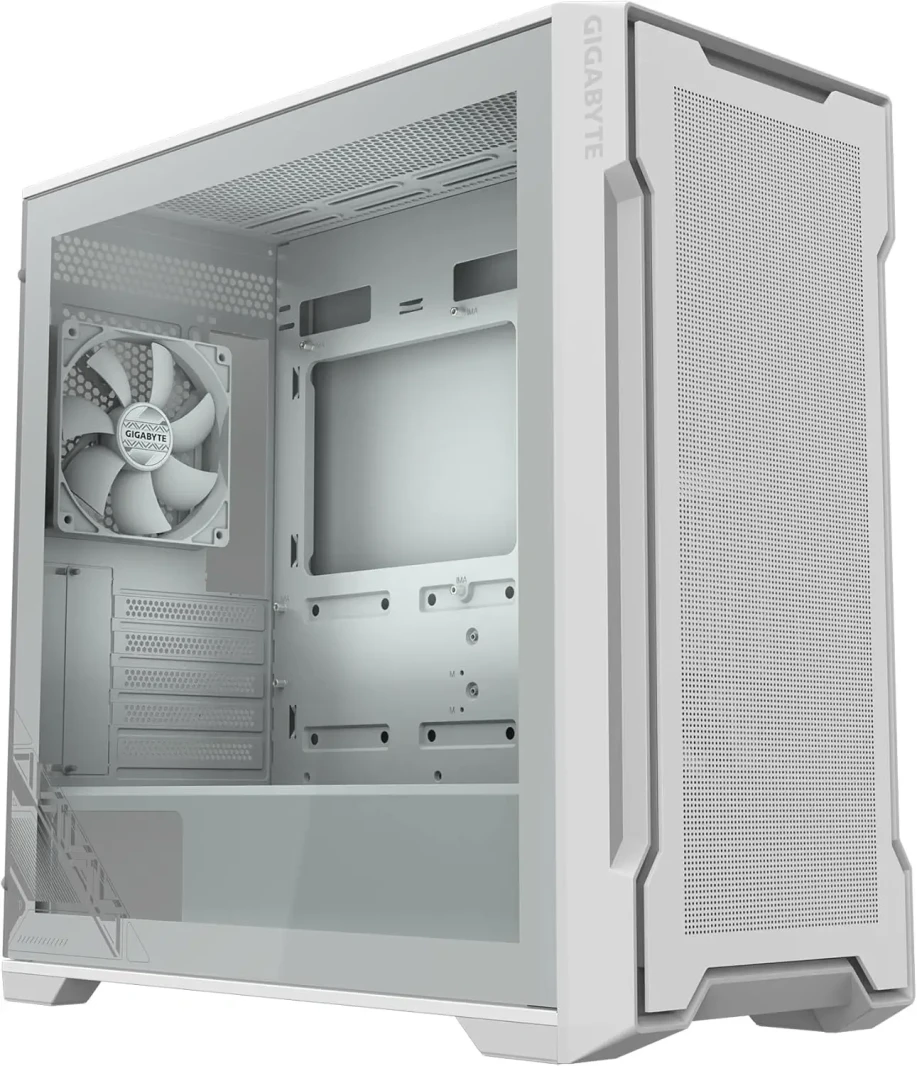 Gigabyte C102Gi Glass Ice Mid Tower Gaming - Glass Glass White