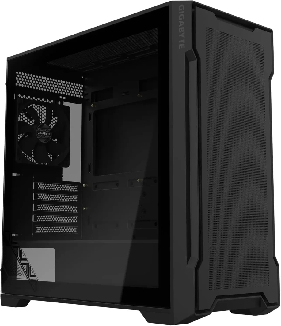 Gigabyte C102G Glass Mid Tower Gaming Case - Glass Bedhing Black