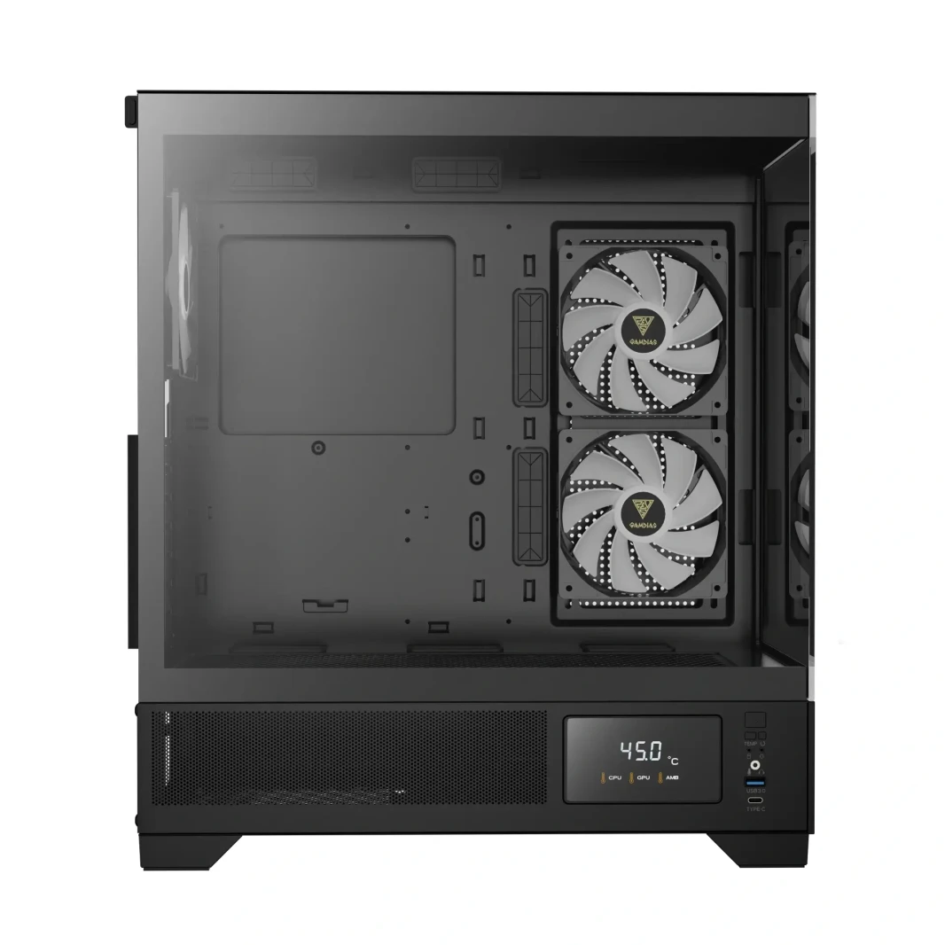 Gamdias Atlas M1 Argb Mid Tower Gaming Case - Black