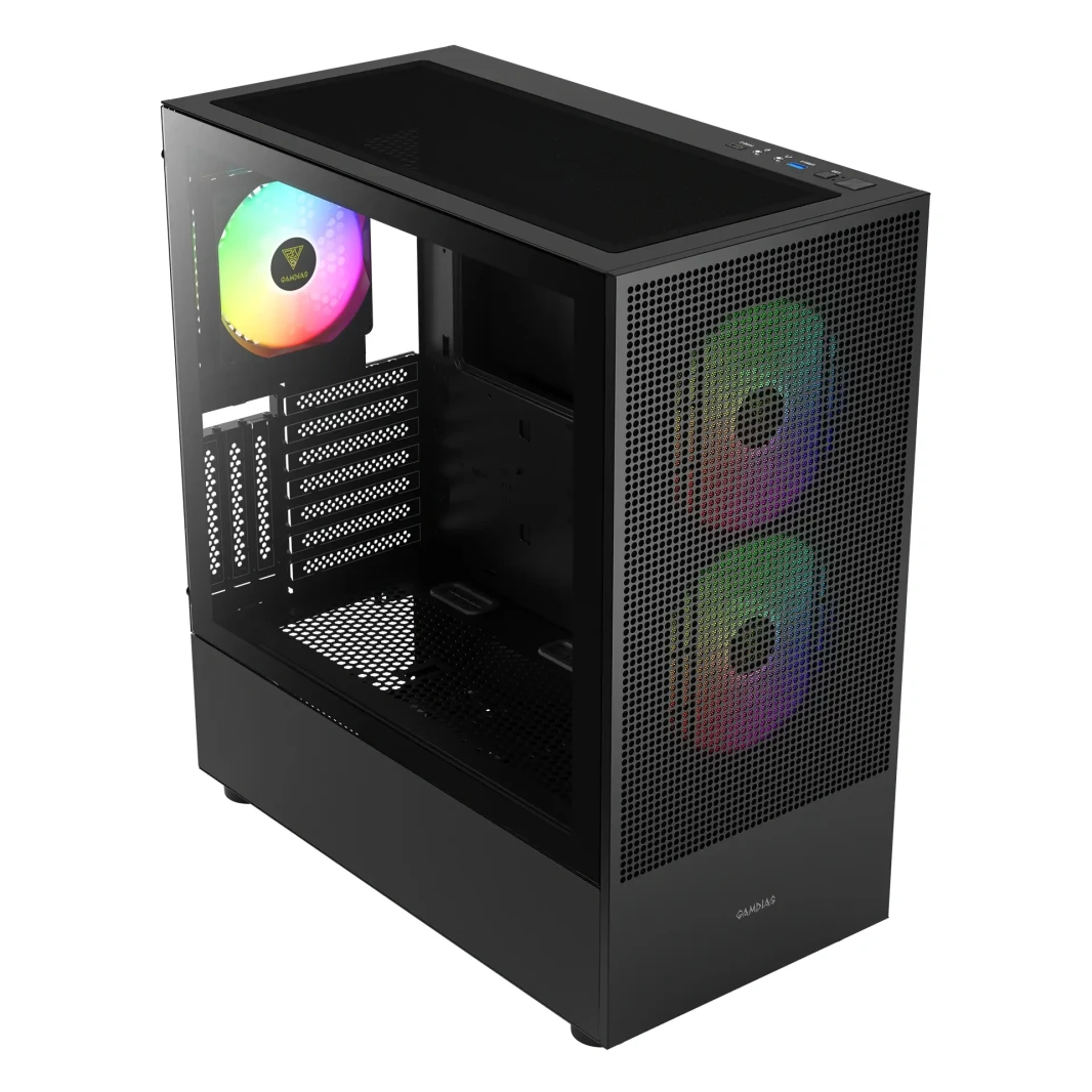 Gamdias Talos M3 Mesh Argb Mid Tower Gaming Case - Black