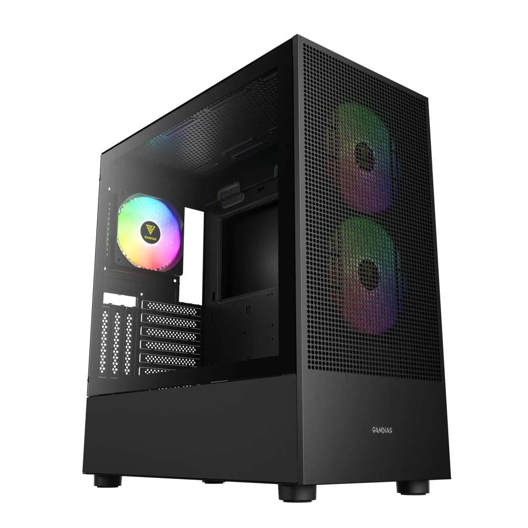 Gamdias Talos M3 Mesh Argb Mid Tower Gaming Case - Black