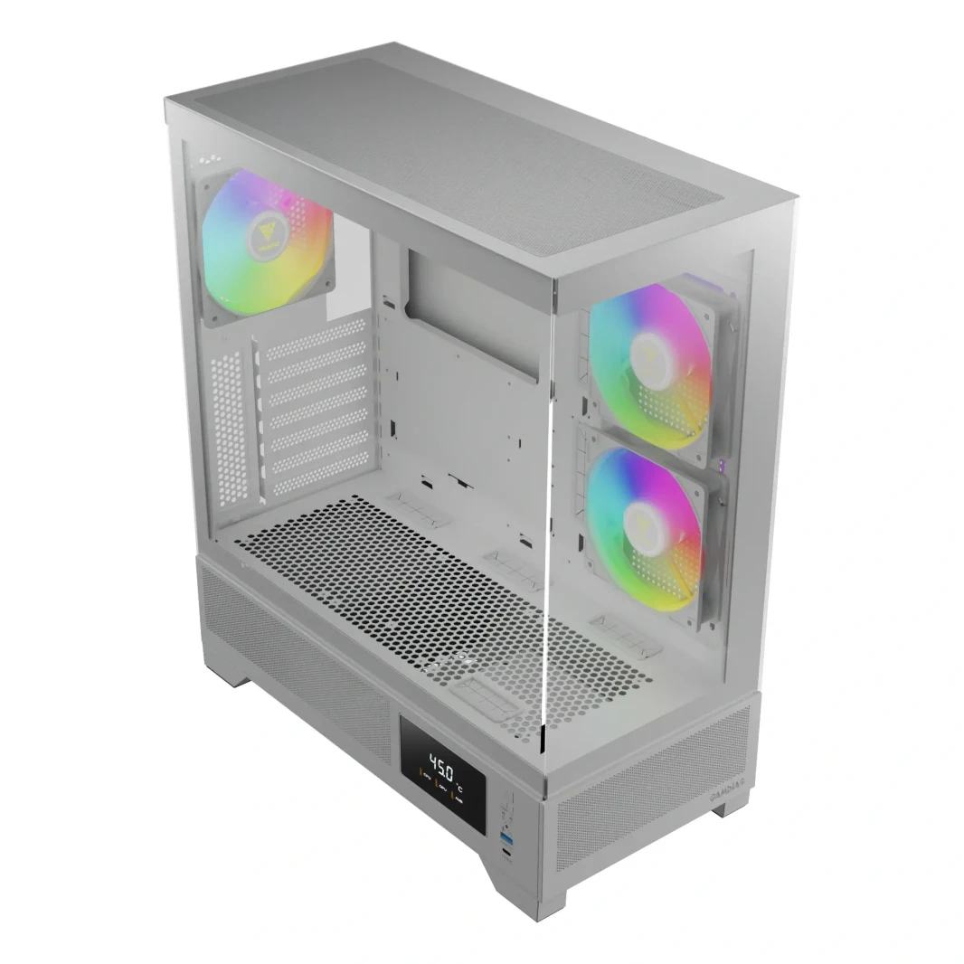 Gamdias Atlas M1 Argb Mid Tower Gaming Case - White