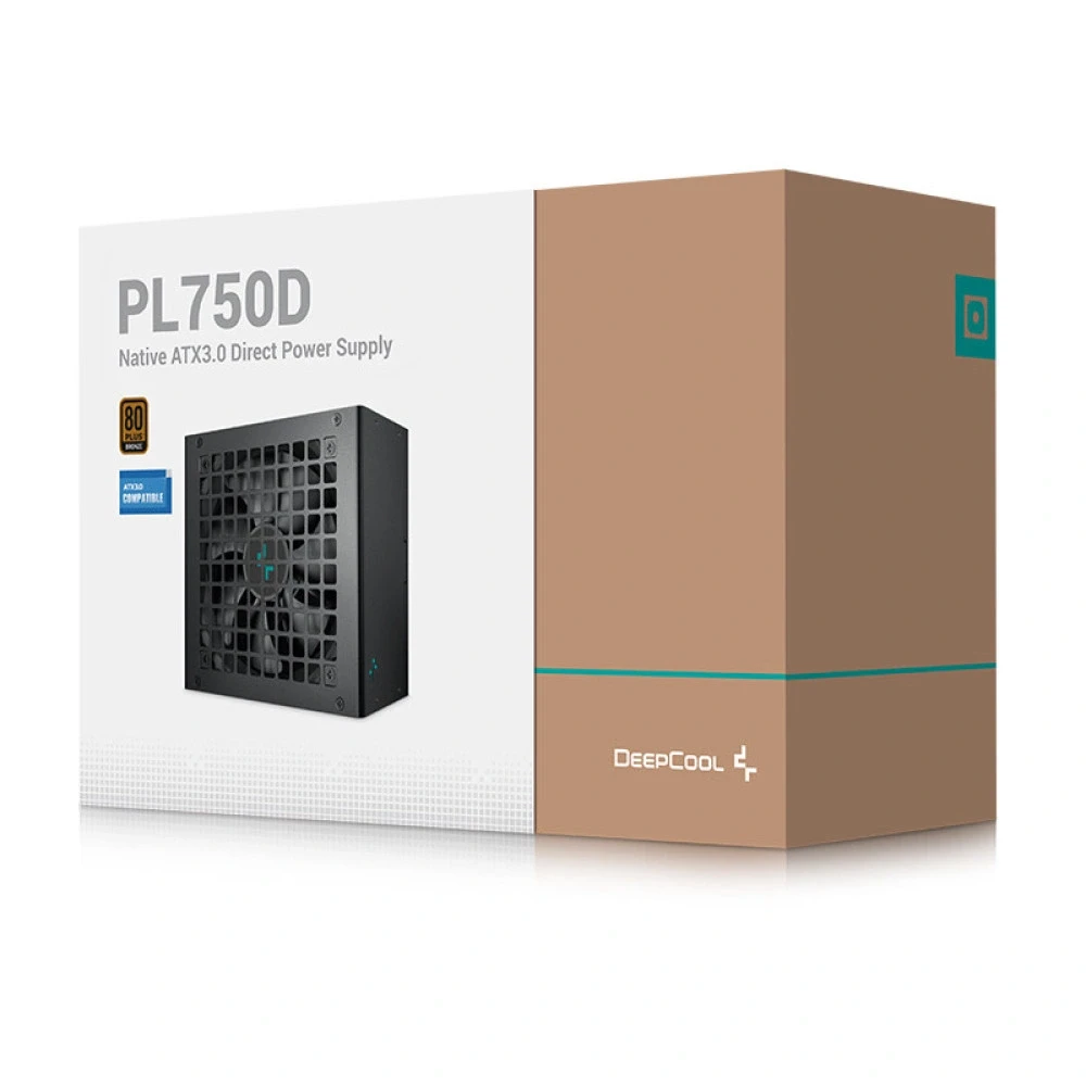 DeepCool PL750D 750W 80 Plus Bronze ATX 3.0 Power Supply