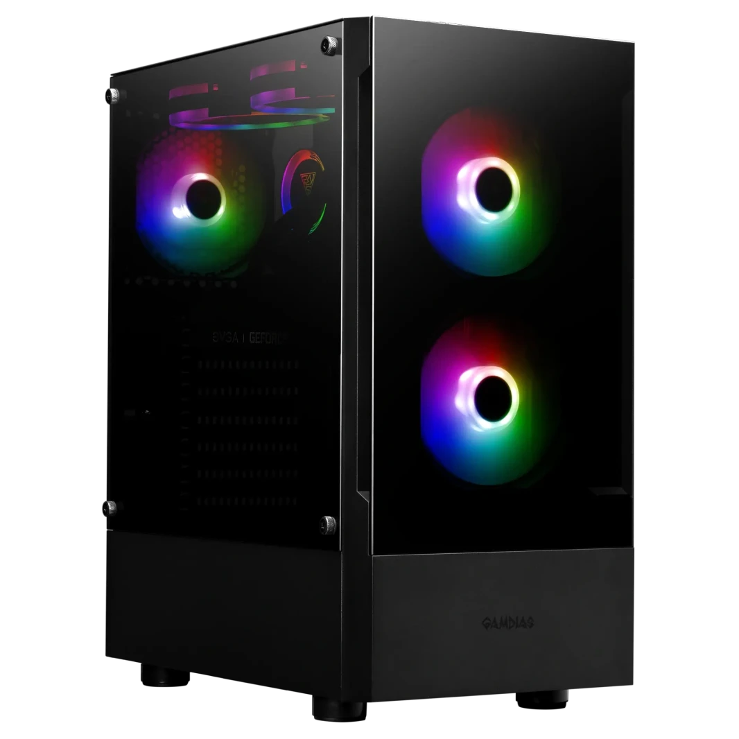 Gamdias Talos E3 Argb Mid Tower Gaming Case - Black