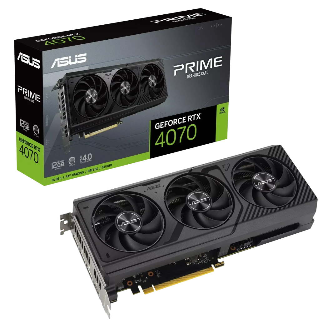 ASUS Prime Geforce RTX 4070 12GB GDDR6X بطاقة الرسومات