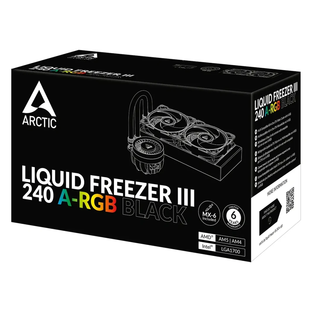 ARCTIC Liquid Freezer III 240 A-RGB All-in-One CPU LIQUID COOLER - BLACK