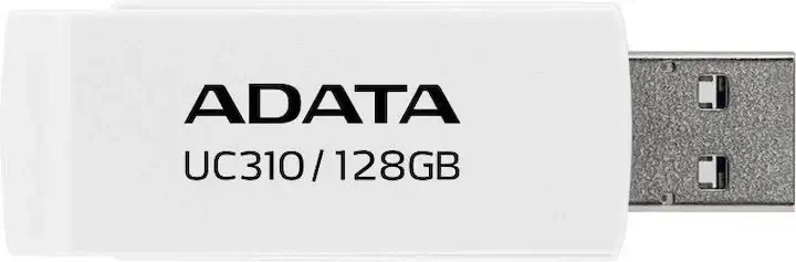 ADATA UC310 128GB USB Flash Drive - WHITE