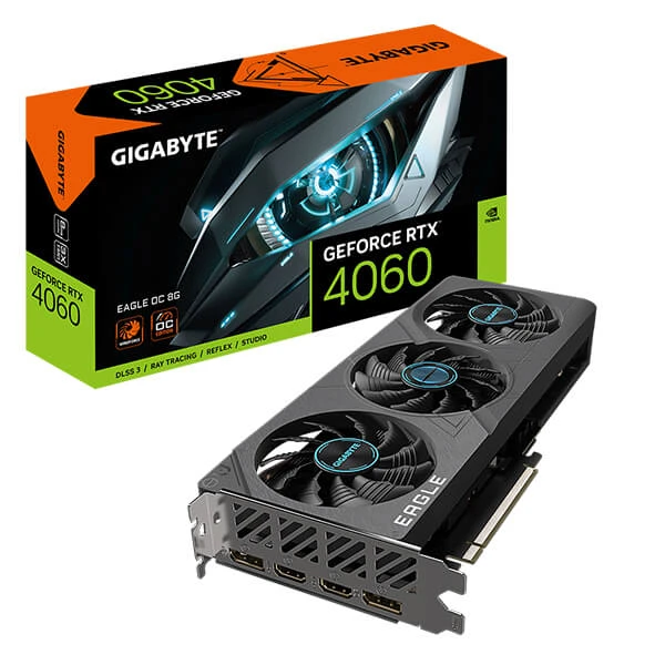 Gigabyte Geforce RTX 4060 EAGLE OC 8GB GDDR6 بطاقة الرسومات