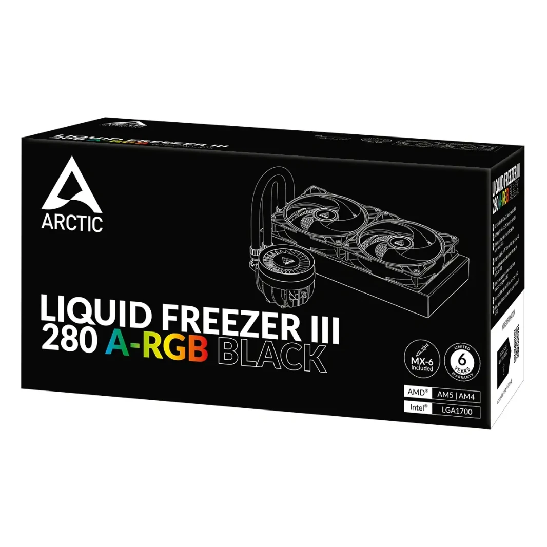 ARCTIC Liquid Freezer III 280 A-RGB All-in-One CPU LIQUID COOLER - Black