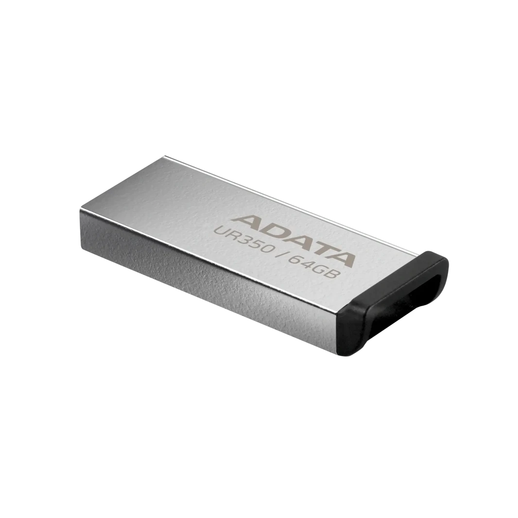 ADATA UR350 64GB USB Flash Drive - BLACK (METAL)