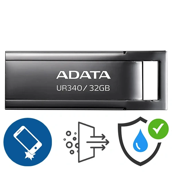 ADATA UR340 32GB USB Flash Drive (METAL)