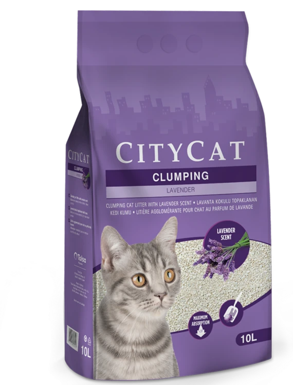 Highly absorbent: Citycat Clumping Cat Litter quickly absorbs cat urine,