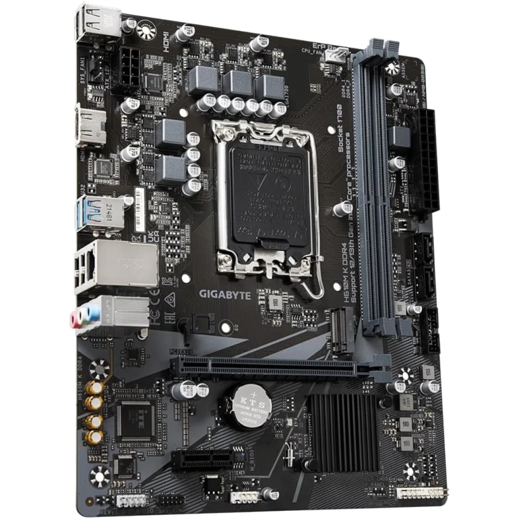 Gigabyte H610M K DDR4 (المقبس 1700/H610/DDR4/S-ATA 6GB/S/Micro ATX)