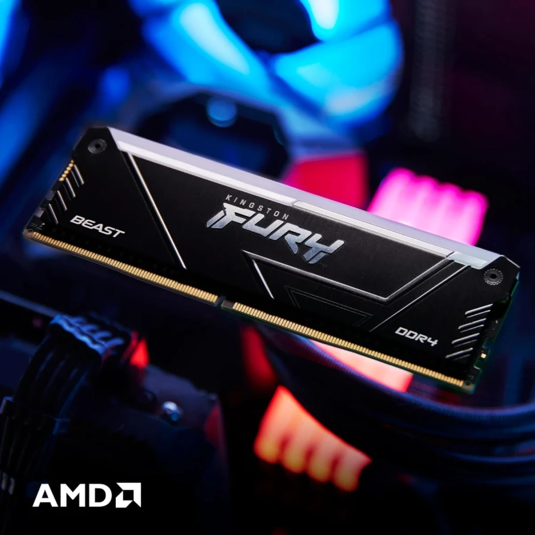 Kingston 16GB 6000MT/S DDR5 CL36 Fury Beast White RGB Expo